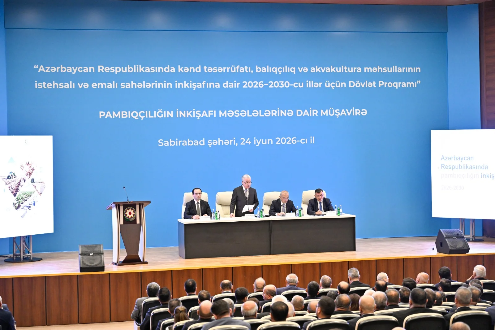 Sabirabadda pambıqçılığın inkişafına həsr olunmuş regional müşavirə keçirilib