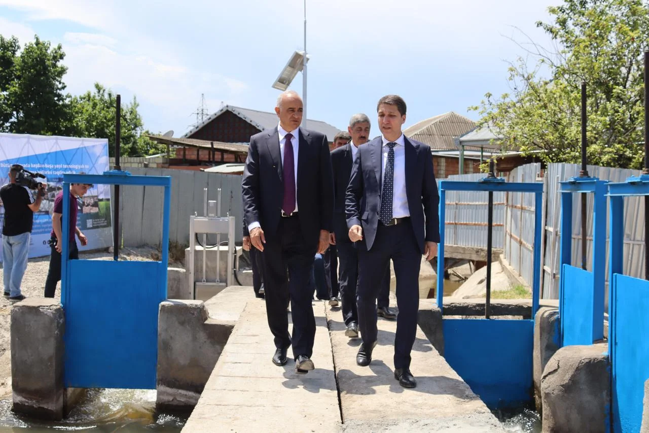 Azərbaycanda ilk qabaqcıl su idarəetmə sistemi Ağstafada istifadəyə verildi
