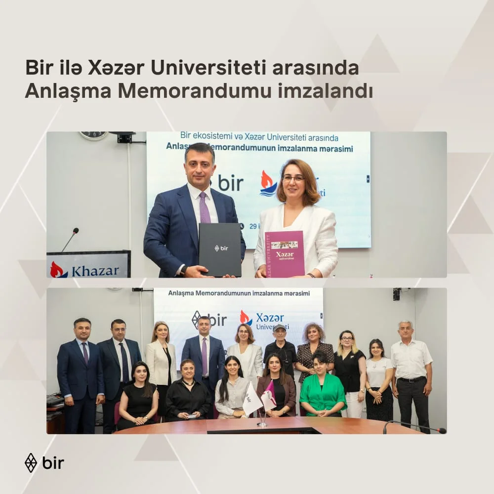 Bir və Xəzər Universiteti gələcəyin peşəkarları üçün güclərini birləşdirir