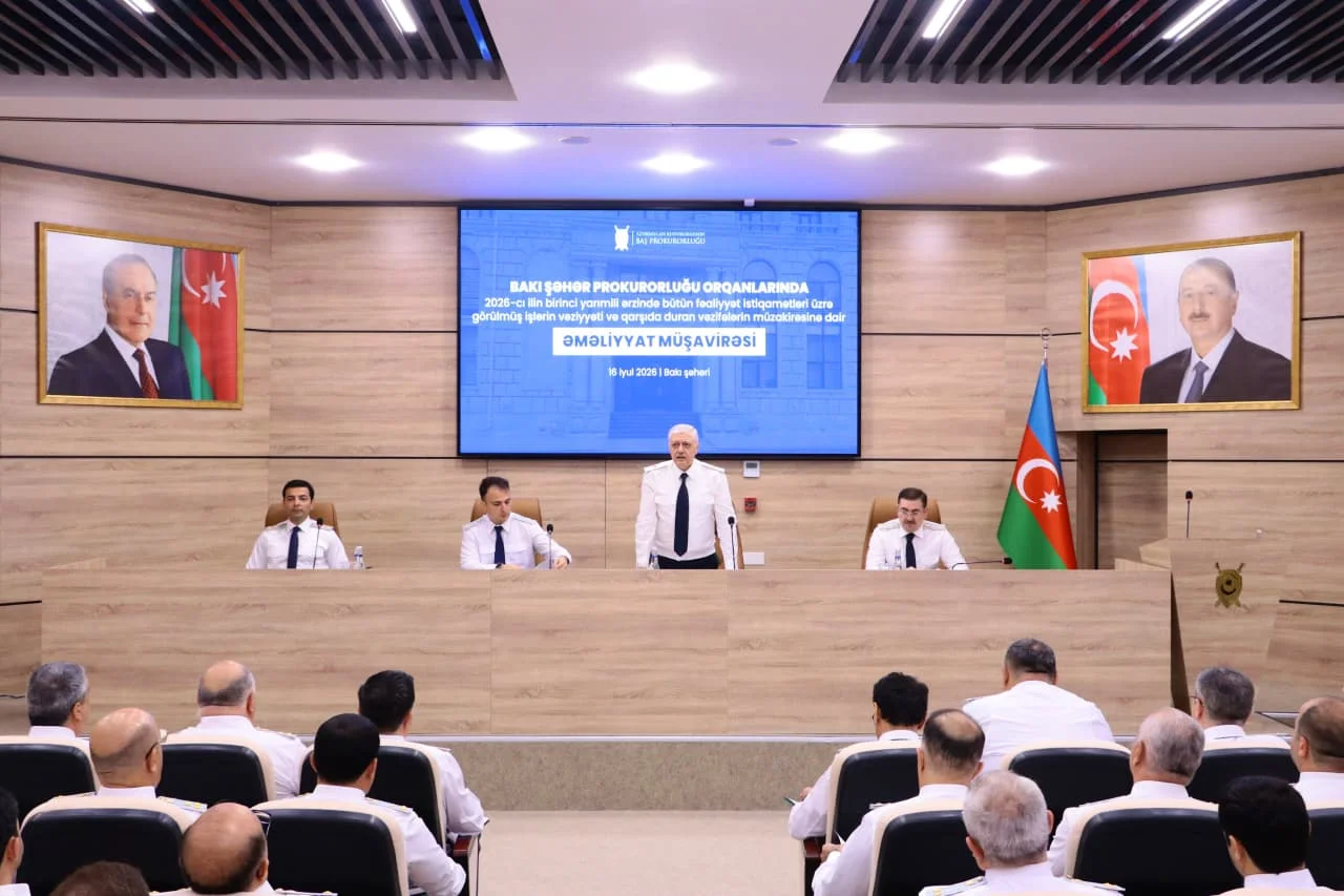 Bakı şəhər prokurorluğunda əməliyyat müşavirəsi keçirilib