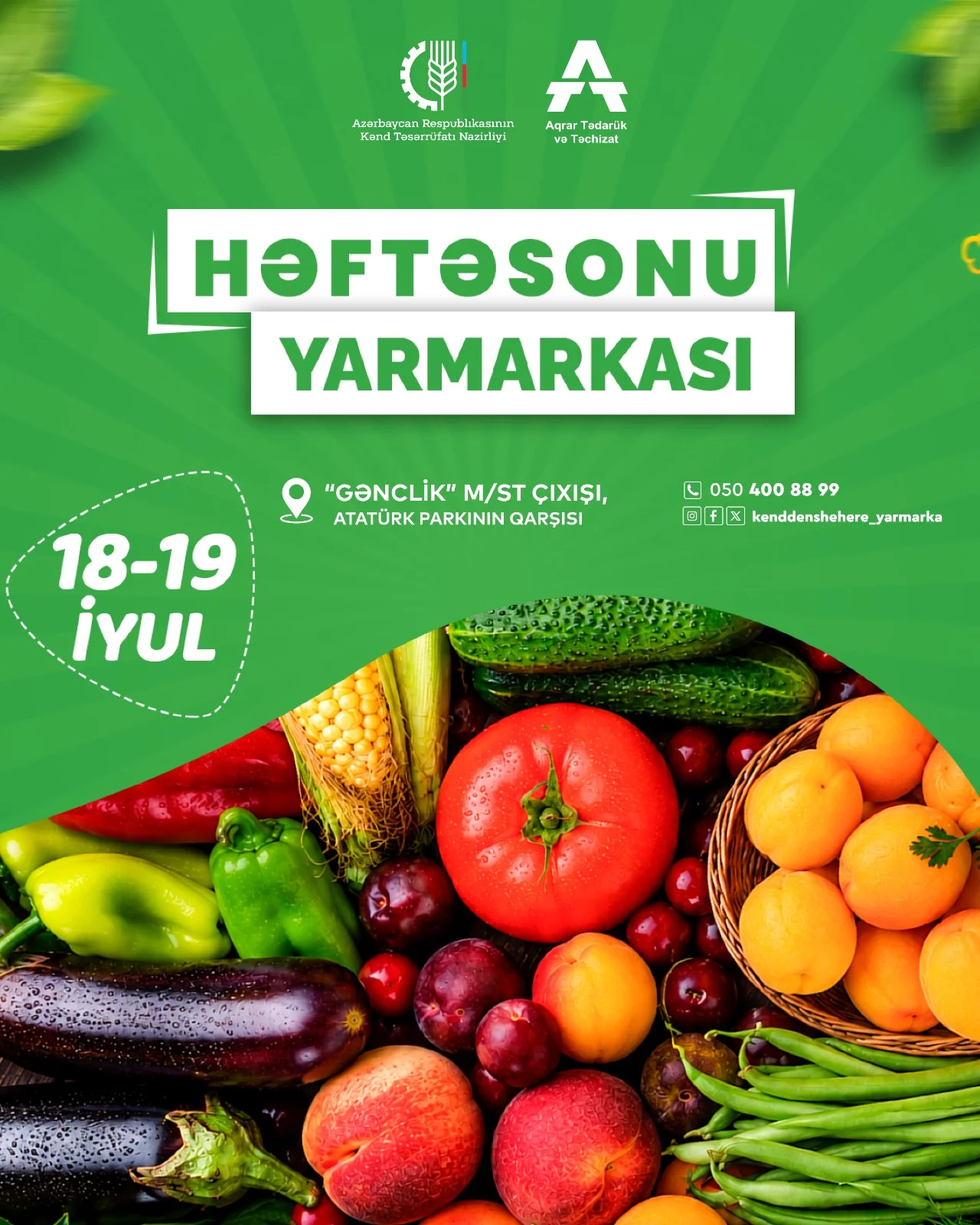 Bakıda növbəti “Kənddən Şəhərə” həftəsonu yarmarkası təşkil olunacaq