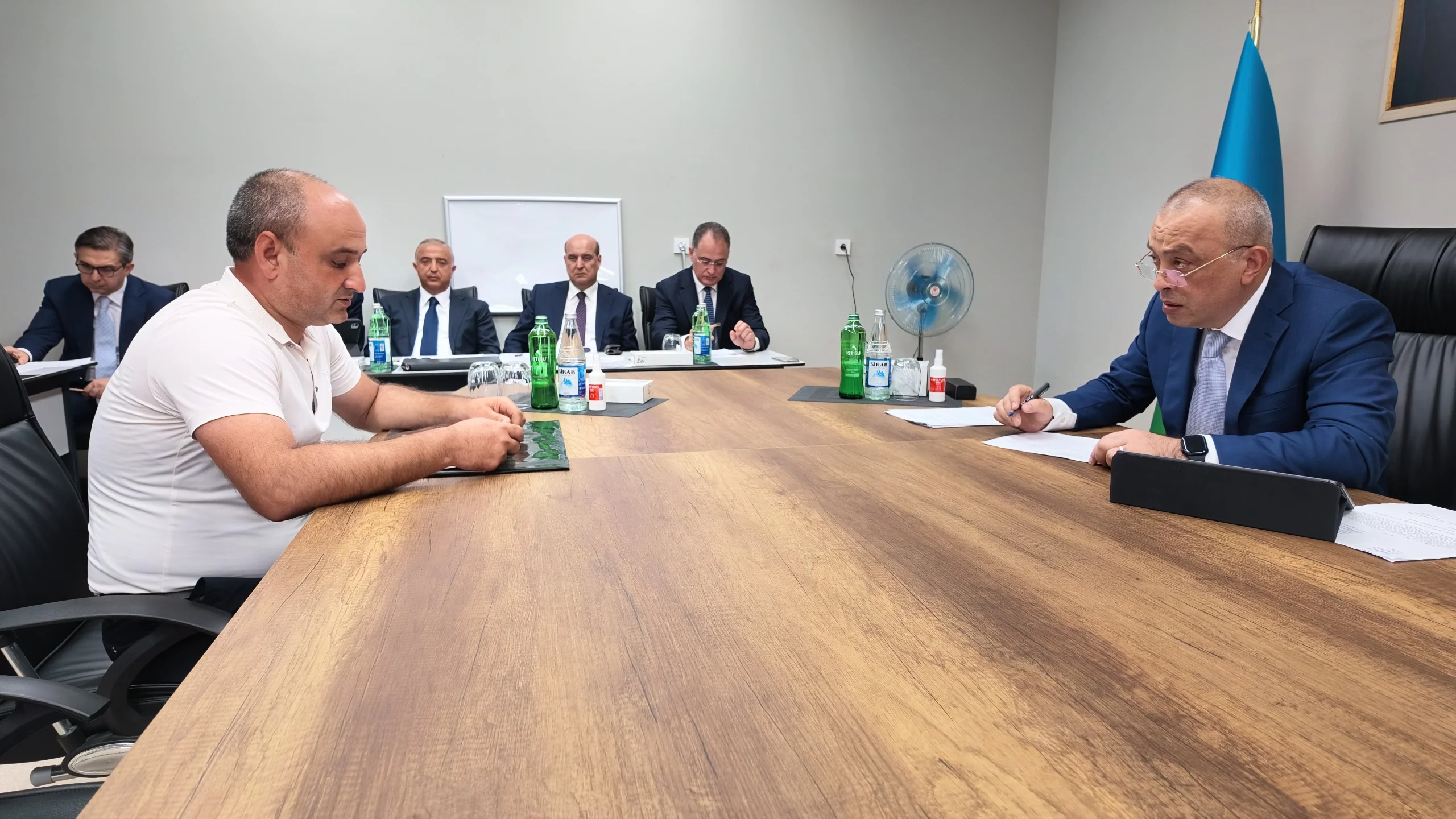 Azərbaycan Dövlət Su Ehtiyatları Agentliyinin sədri Füzuli şəhərində vətəndaşlarla görüşüb
