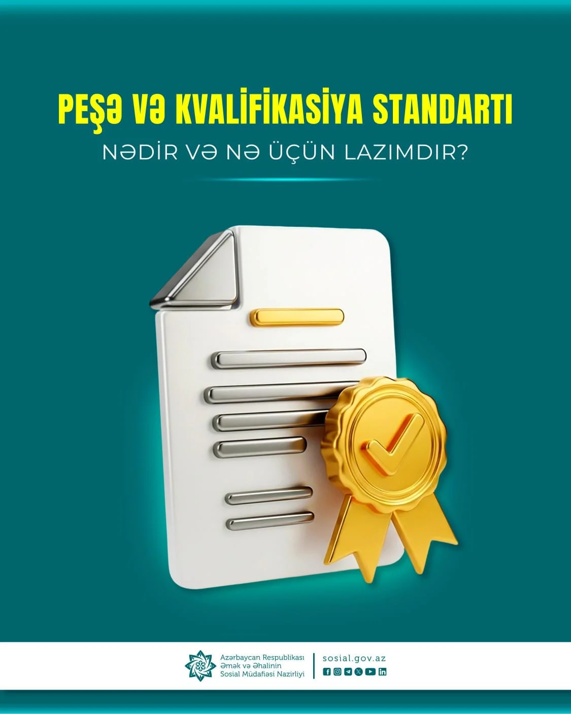 Peşə və kvalifikasiya standartı nədir və nə üçün lazımdır