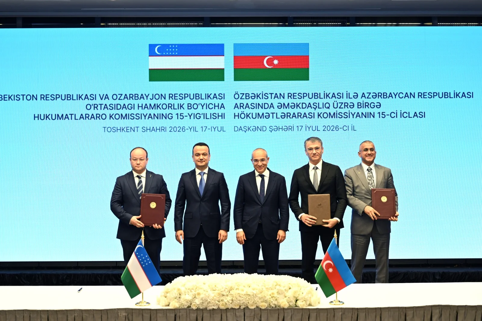 Azərbaycan və Özbəkistan arasında geoloji kəşfiyyat sahəsində üçtərəfli birgə müəssisənin yaradılmasına dair saziş imzalanıb