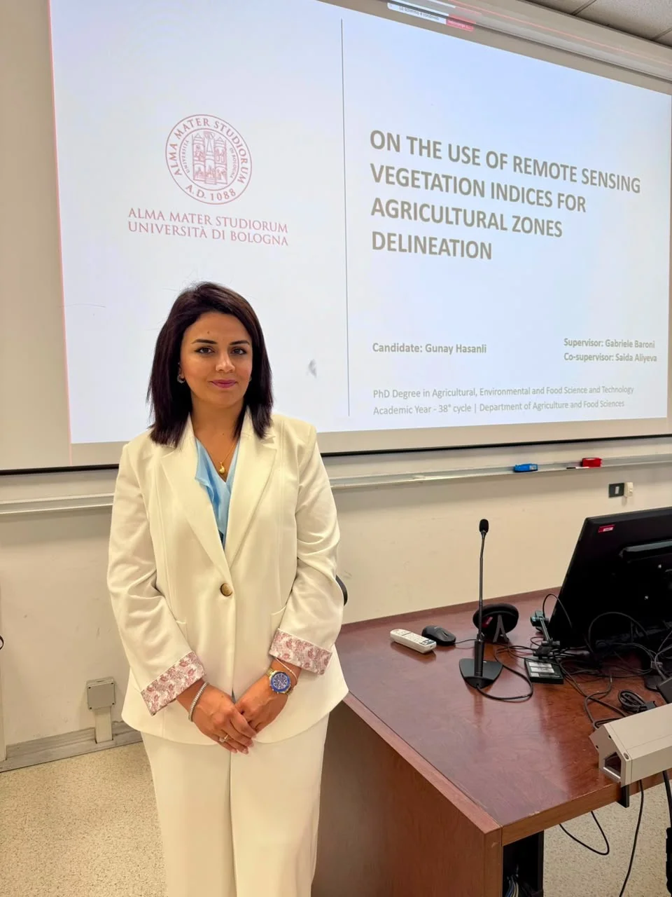 Kənd Təsərrüfatı Nazirliyinin əməkdaşı İtaliyada AƏMQET proqramı üzrə PhD elmi dərəcəsi alan ilk azərbaycanlı qadın olub