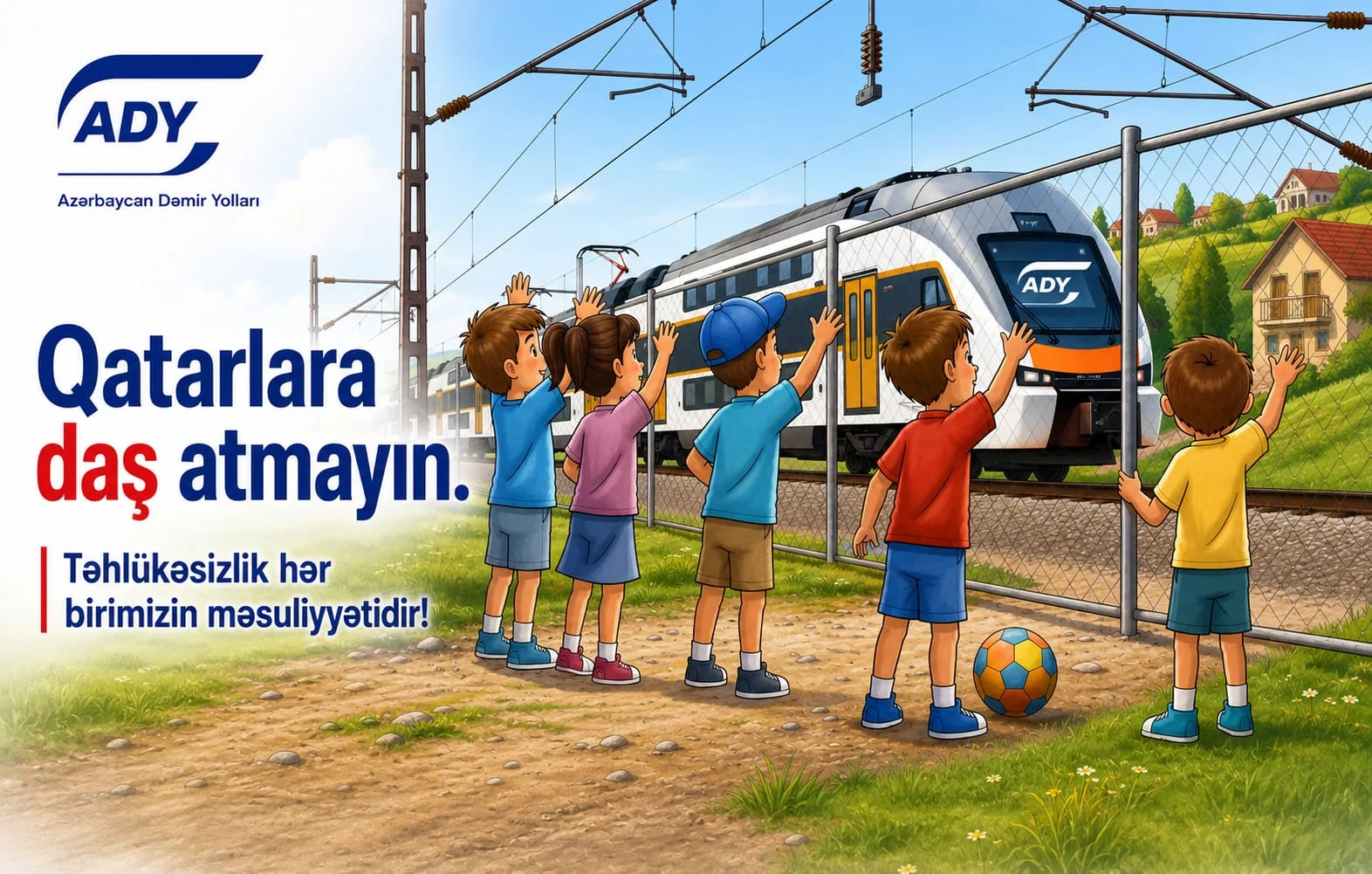 Bu ilin ilk 6 ayında ADY-nin sərnişin qatarlarına 21 dəfə daş atılıb