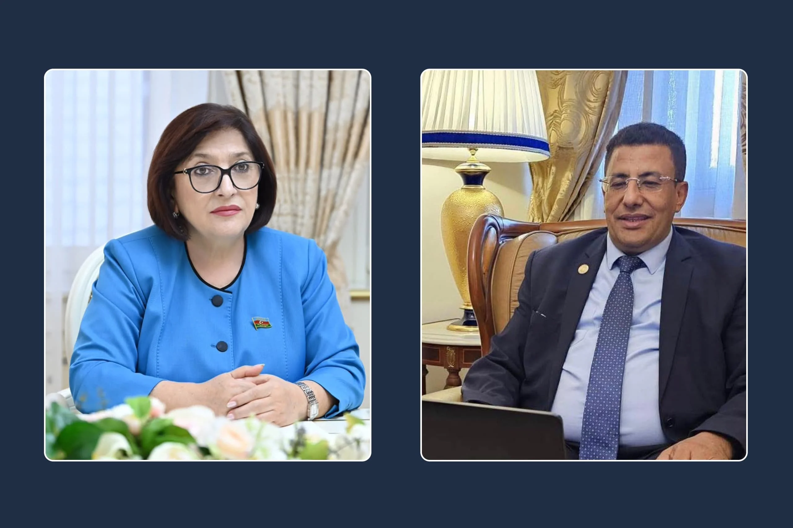 Milli Məclisin sədri Sahibə Qafarova ilə Pan-Afrika Parlamentinin prezidenti arasında videokonfrans formatında  görüş keçirilib