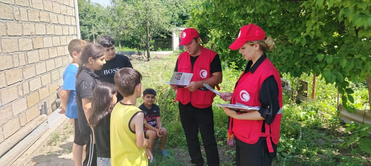 Ağdamın Baharlı qəsəbəsində mina təhlükəsinə dair maarifləndirmə sessiyası keçirilib