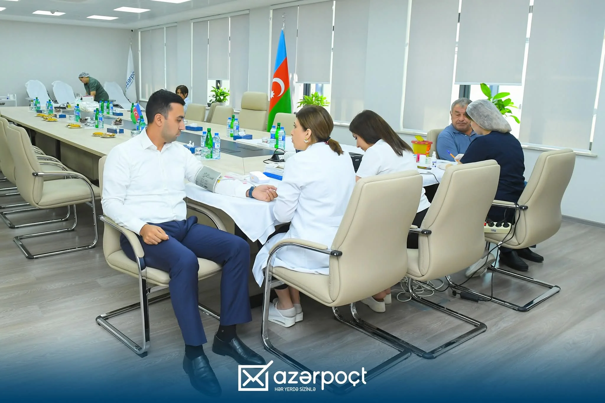 “Azərpoçt” MMC-də növbəti qanvermə aksiyası təşkil olunub