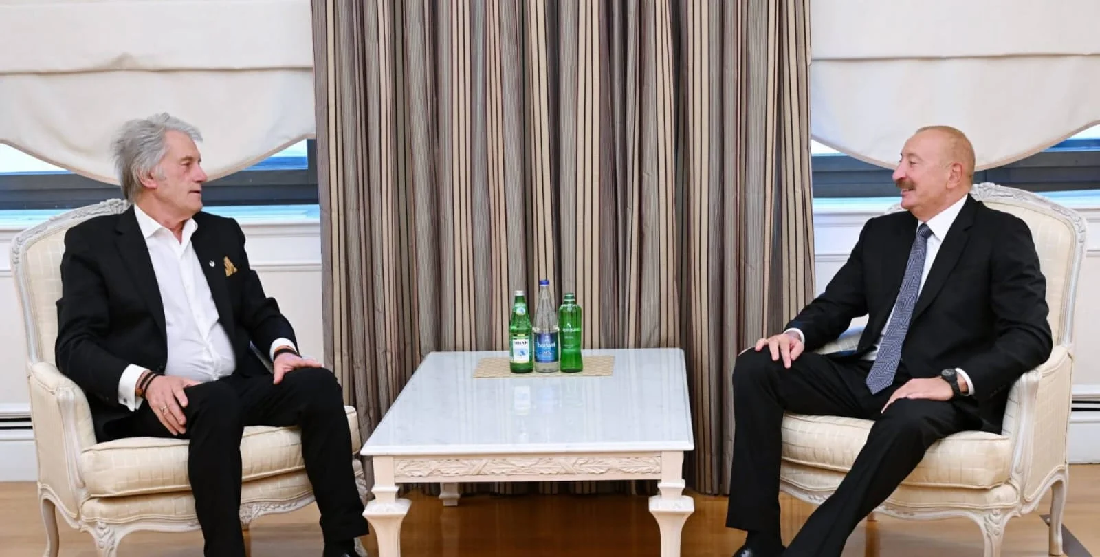 İlham Əliyev Ukraynanın sabiq Prezidenti Viktor Yuşenko ilə görüşüb