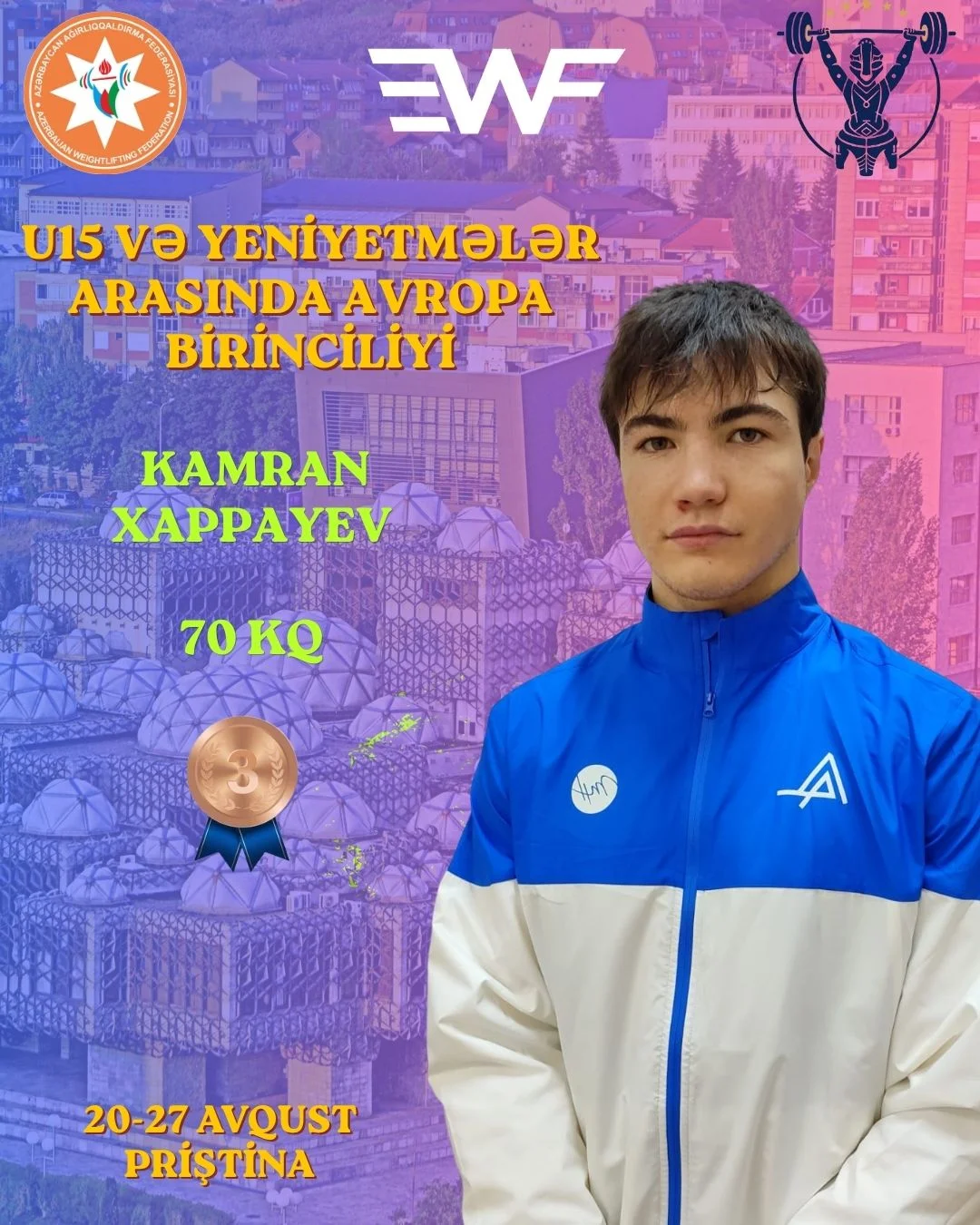 Kamran Xappayev Avropa birinciliyində bürünc medal qazandı