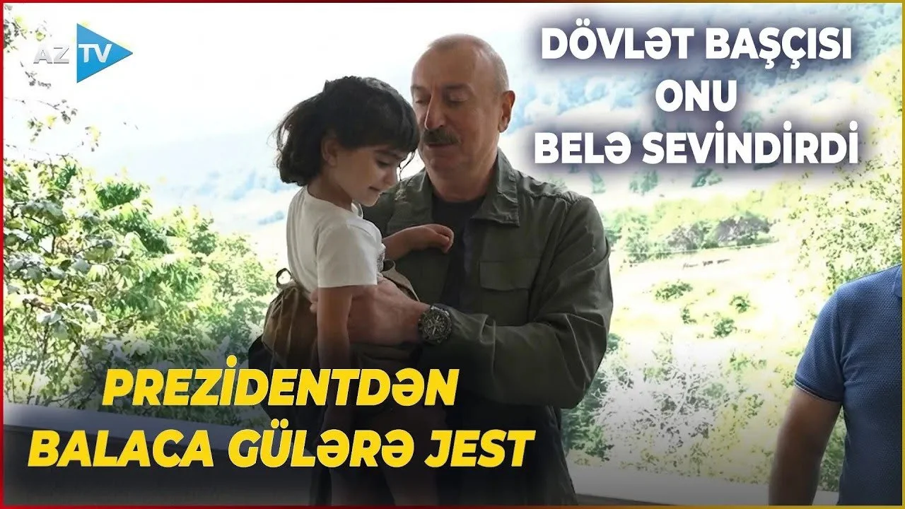 Prezident İlham Əliyev Qarabağda balaca Gülərin arzusunu belə reallaşdırdı: Dövlət başçısından JEST - VİDEO