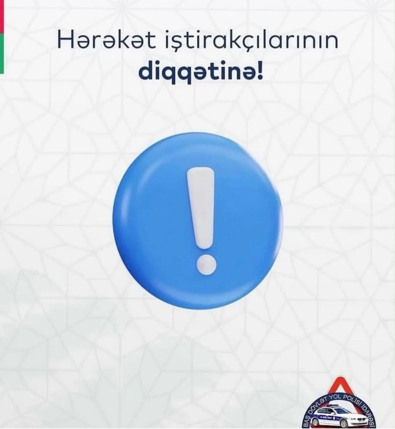 BDYPİ leysan yağışları ilə əlaqədar hərəkət iştirakçılarına çağırış edib