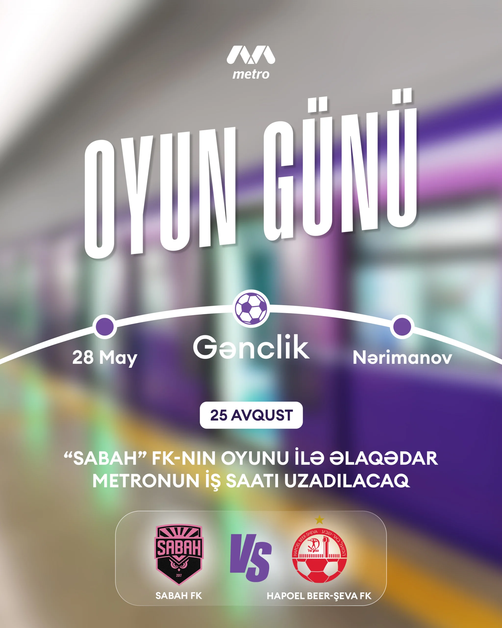 Bakı metropolitenində iş saatı uzadılacaq