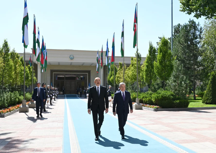 Daşkənddə Prezident İlham Əliyevin rəsmi qarşılanma mərasimi olub