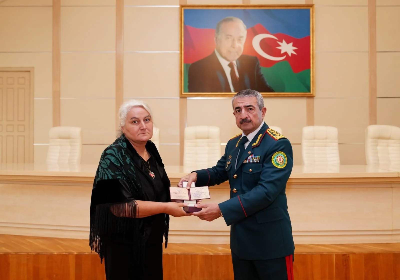 Azərbaycan Sərhəd Mühafizəsinin 107-ci ildönümü ərəfəsində şəhid ailələrinə ordenlər təqdim olunmuşdur