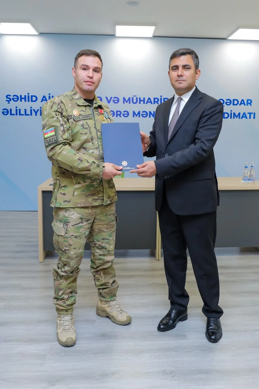 Naxçıvanda şəhid ailələri və müharibə ilə əlaqədar əlilliyi olan şəxslərə 68 mənzil təqdim edilib