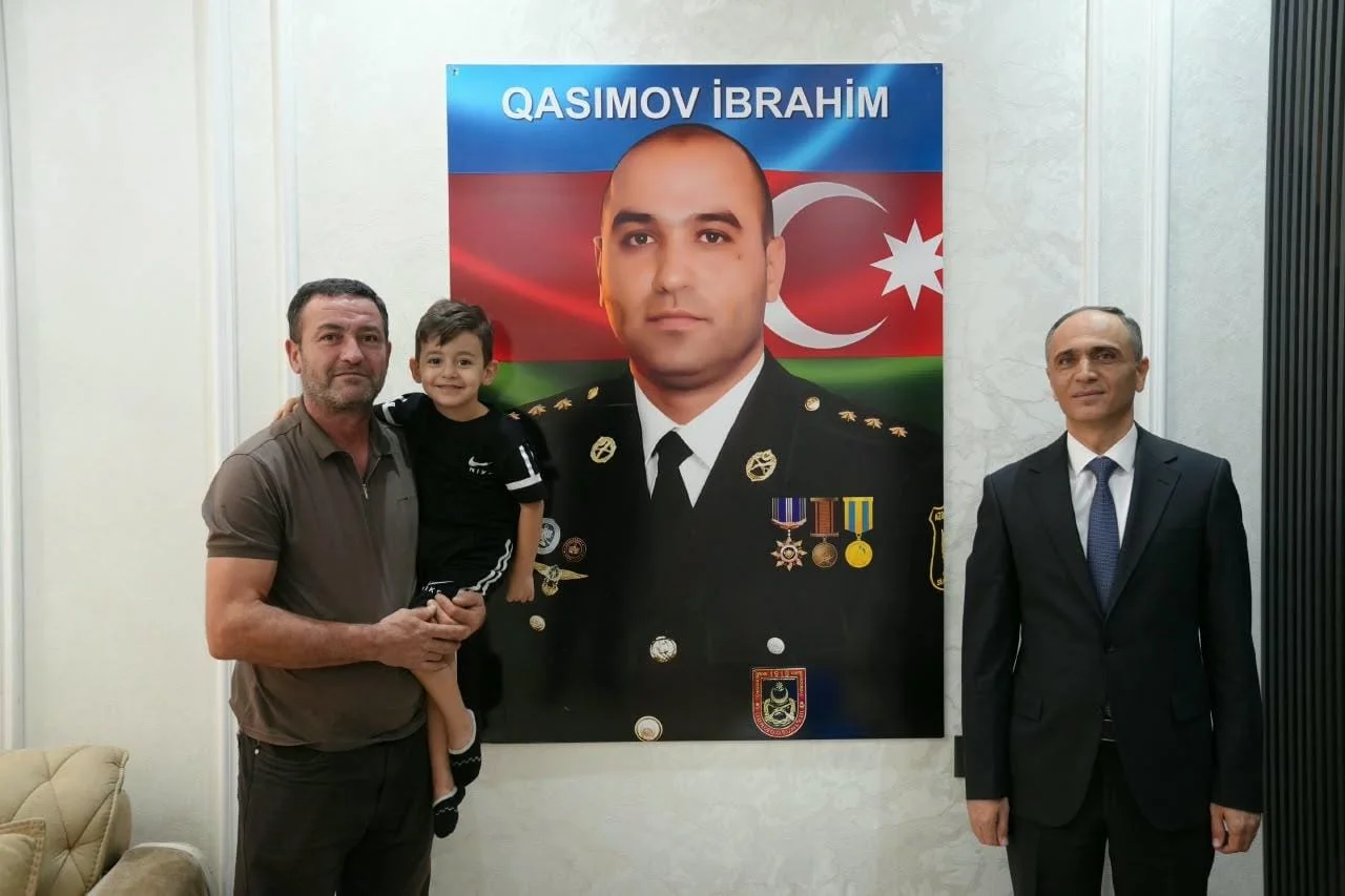 Ramin Səfərov şəhid, baş leytenant İbrahim Qasımovun ailəsini ziyarət edib
