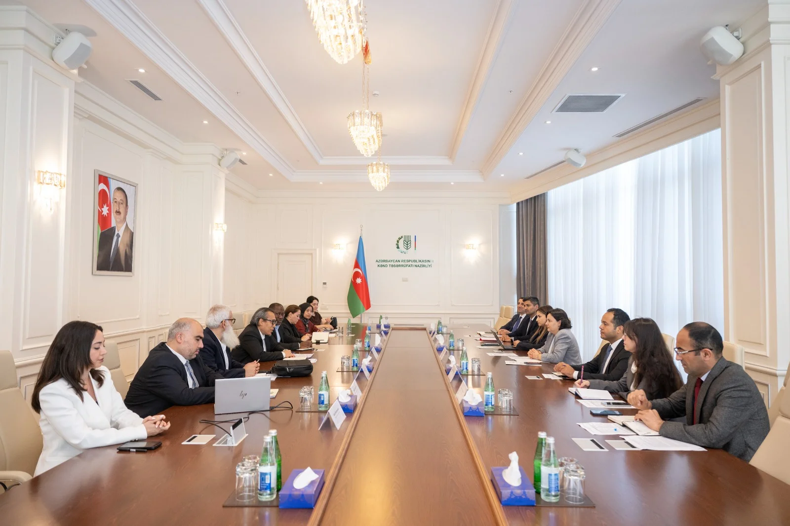 Kənd Təsərrüfatı Nazirliyində İslam İnkişaf Bankının nümayəndə heyəti ilə görüş keçirilib