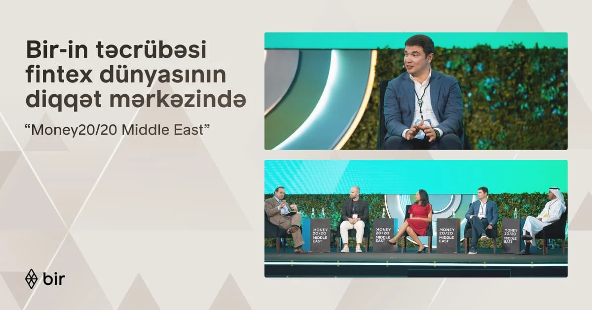 Bir Azərbaycanın rəqəmsal transformasiya təcrübəsini Ər-Riyadda “Money20/20 Middle East” tədbirində təqdim edib