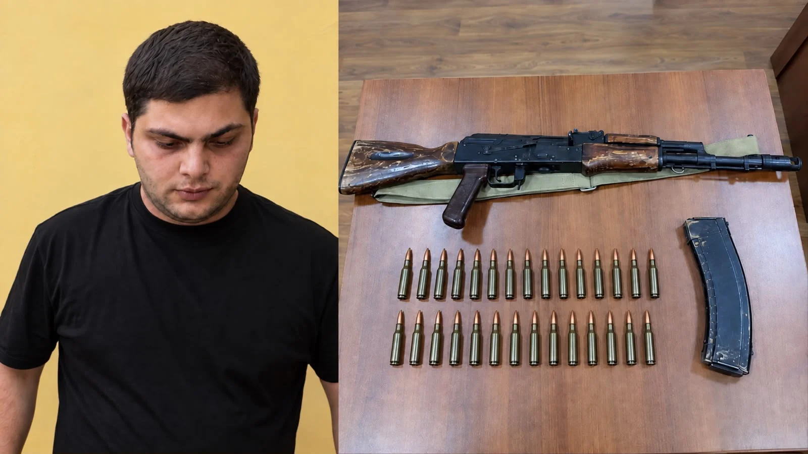 Bərdədə avtomat silah və patronlar aşkarlandı, şübhəli saxlanıldı