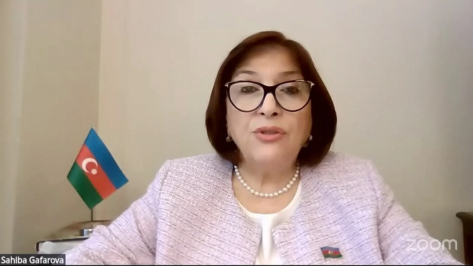 Milli Məclisin sədri Sahibə Qafarova beynəlxalq seminarda Azərbaycanın təcrübəsi haqqında məlumat verib
