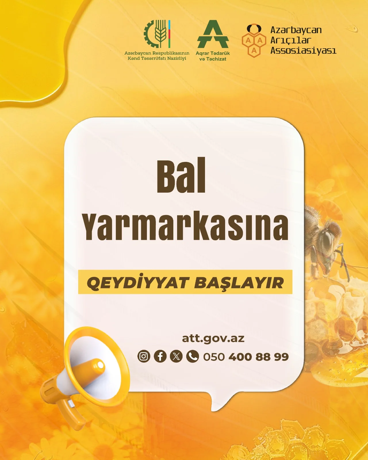 Arıçılıq Məhsullarının 26-cı Respublika Sərgi-Satış Yarmarkasında iştirak üçün qeydiyyat başlayır