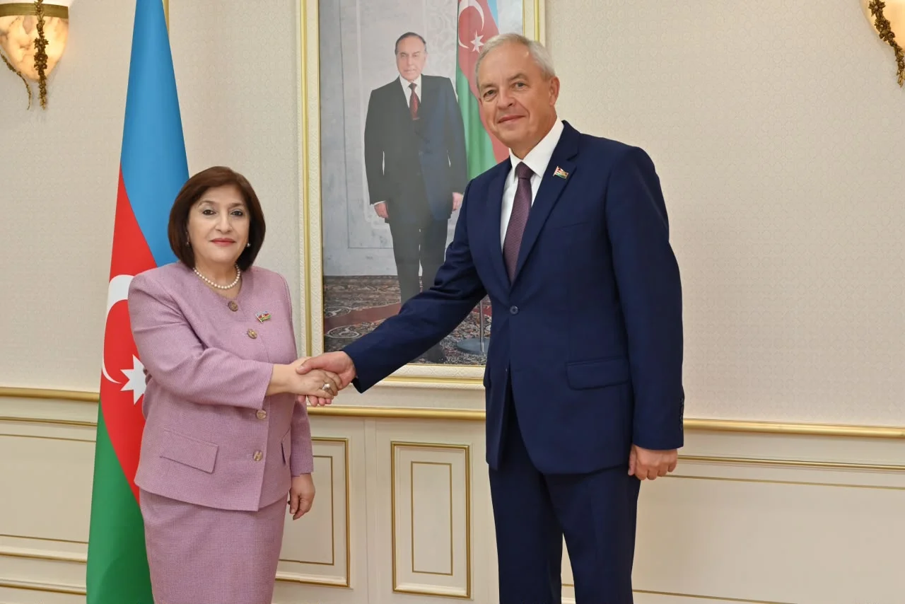 Milli Məclisin sədri Sahibə Qafarova Belarus Respublikası Milli Assambleyası Nümayəndələr Palatasının sədri ilə görüşüb