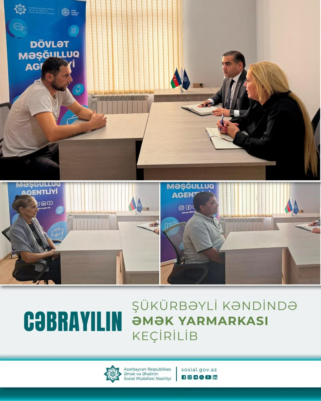 Cəbrayılın Şükürbəyli kəndində əmək yarmarkası keçirilib