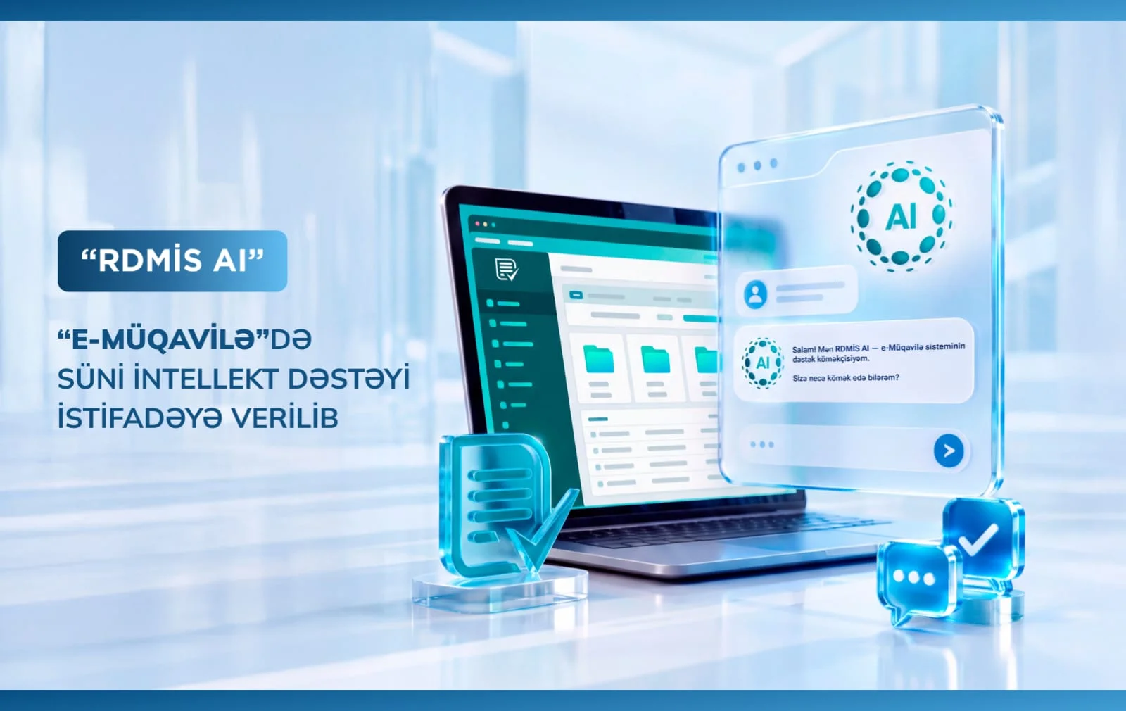 “e-müqavilə” altsistemində süni intellekt əsaslı “RDMİS AI” dəstək köməkçisi istifadəyə verilib