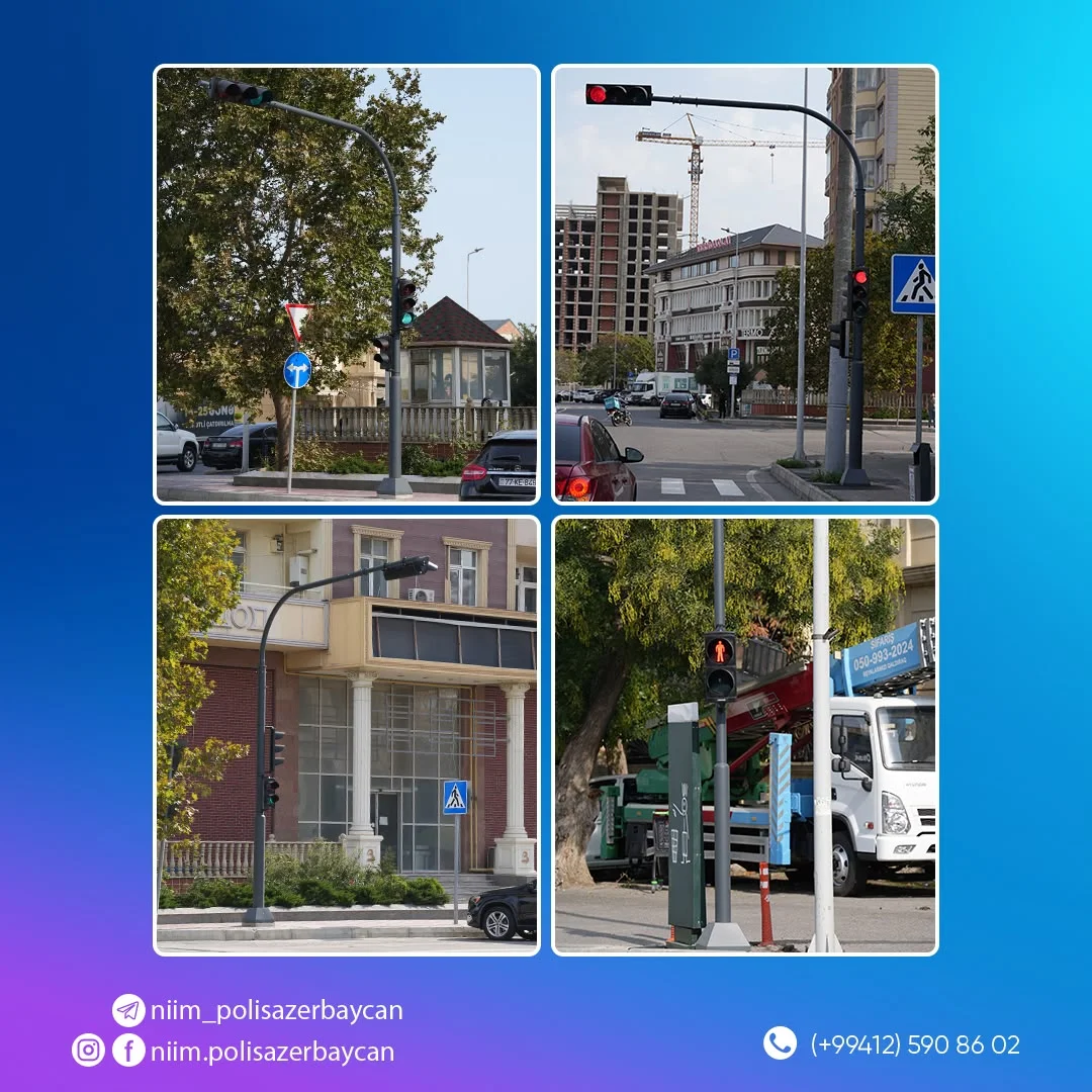 Daha bir yolayrıcında svetoforlar quraşdırıldı