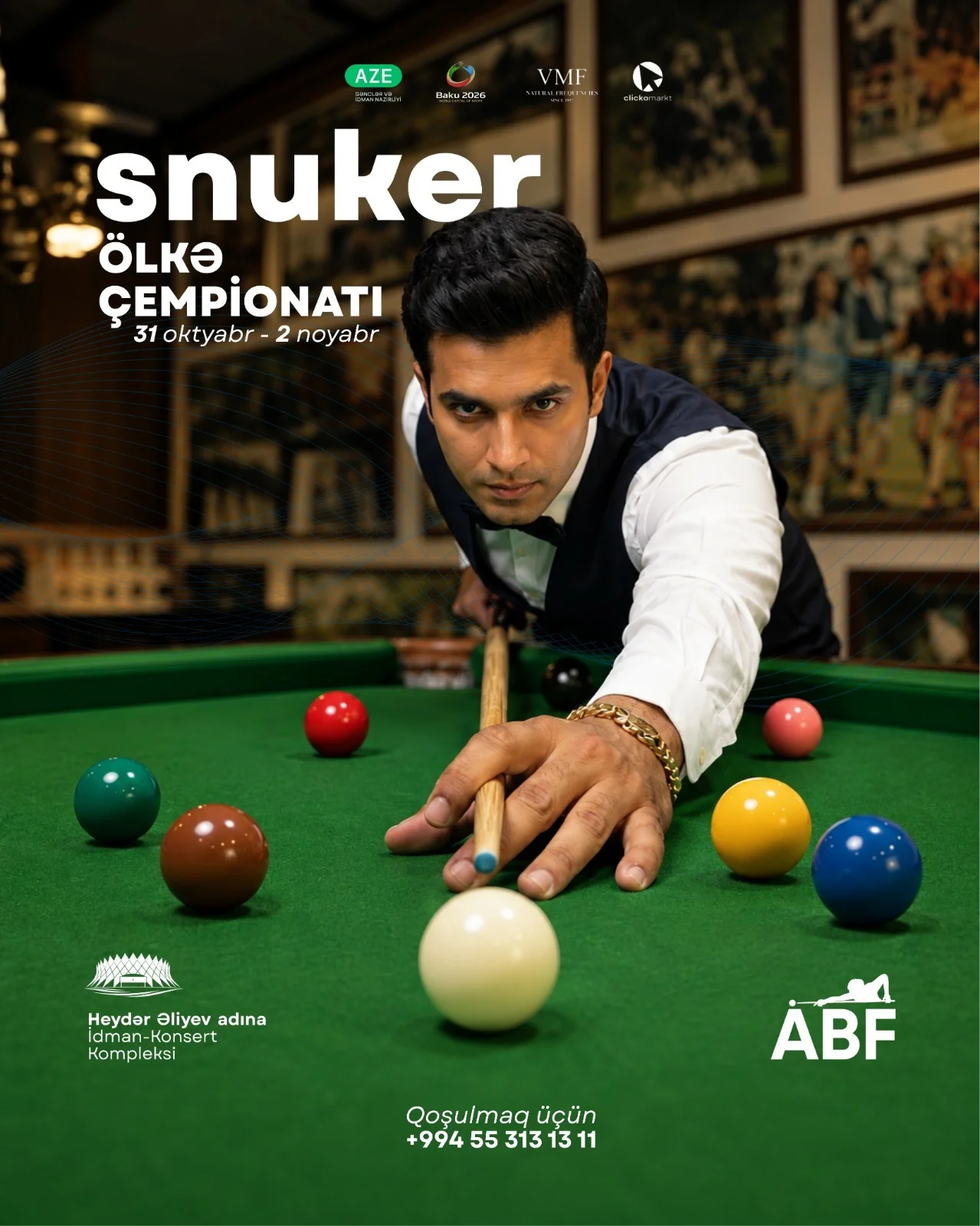 Bakıda Snuker üzrə ölkə çempionatı keçiriləcək