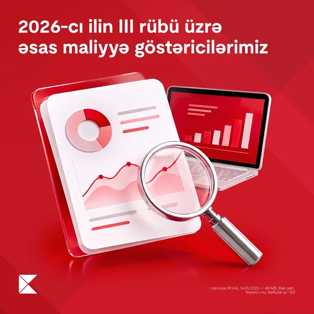 Kapital Bank-ın xalis mənfəəti 2026-cı ilin ilk 9 ayında 29,6% artıb