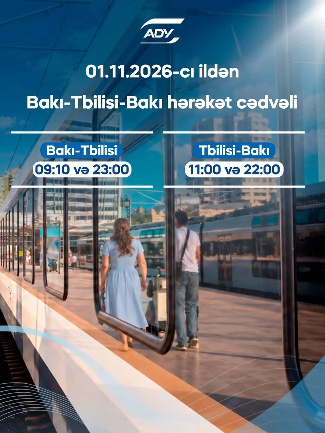 Bakı-Tbilisi-Bakı marşrutu üzrə əlavə reyslərə biletlər bu gündən satışdadır