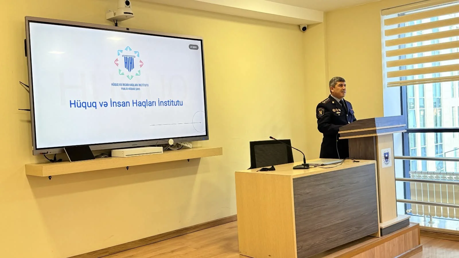 Polis Akademiyasının kursantları Hüquq və İnsan Haqları İnstitutunun fəaliyyəti və rəqəmsal təşəbbüsləri ilə tanış olublar