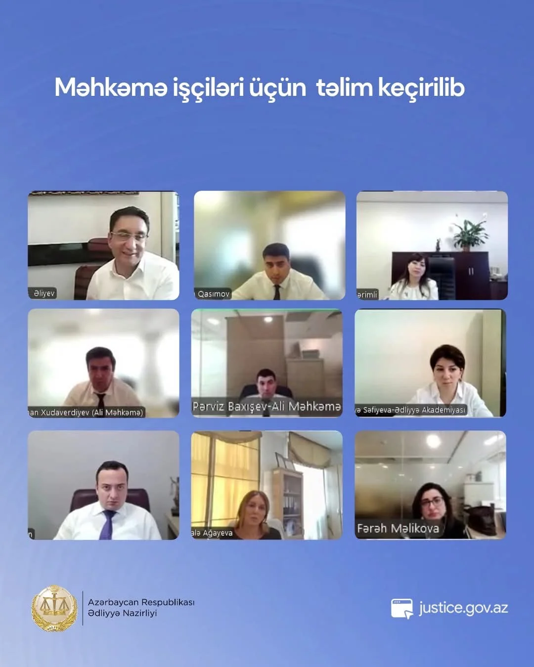 Ali Məhkəmənin əməkdaşları üçün təlim keçirilib