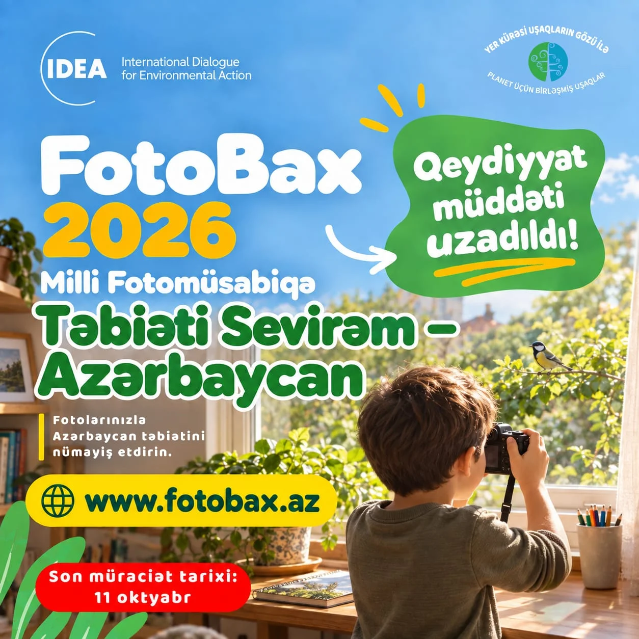 “FotoBax” Milli Fotomüsabiqəsinə müraciət üçün 2 gün qaldı