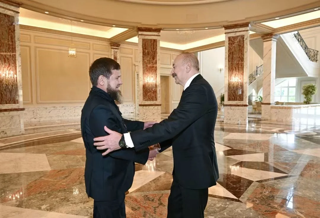 İlham Əliyev Rusiyanın Çeçenistan Respublikasının başçısını qəbul edib